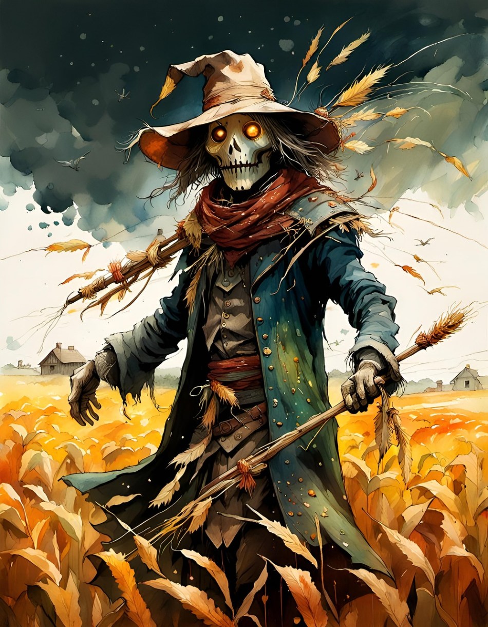https://pixabay.com/illustrations/ai-generated-scarecrow-farm-crop-8579268/