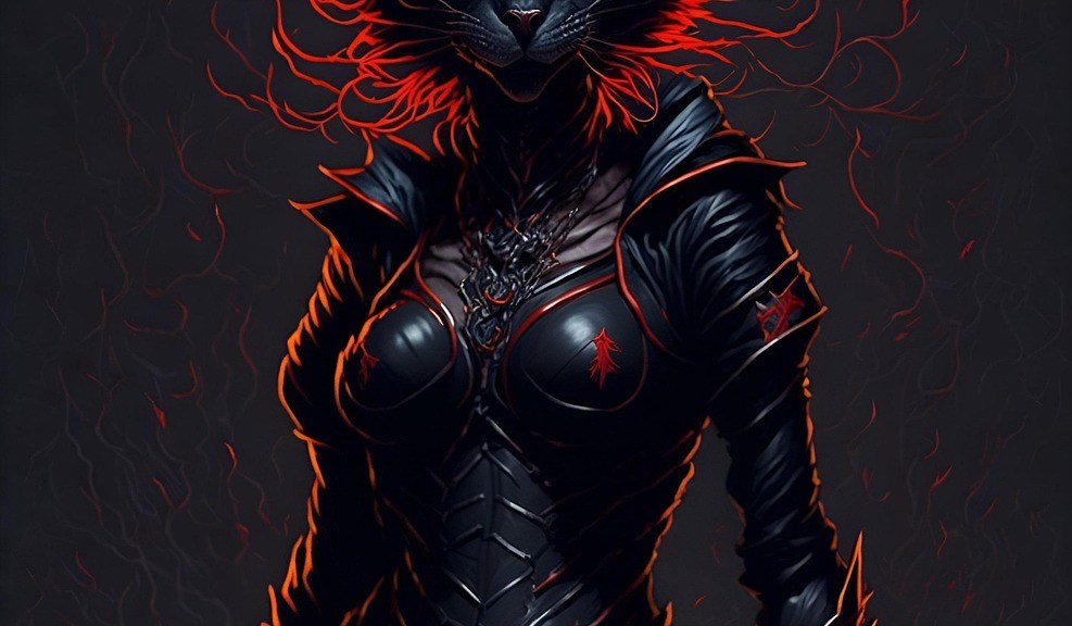 https://pixabay.com/illustrations/ai-generated-cat-demon-cat-woman-7833864/