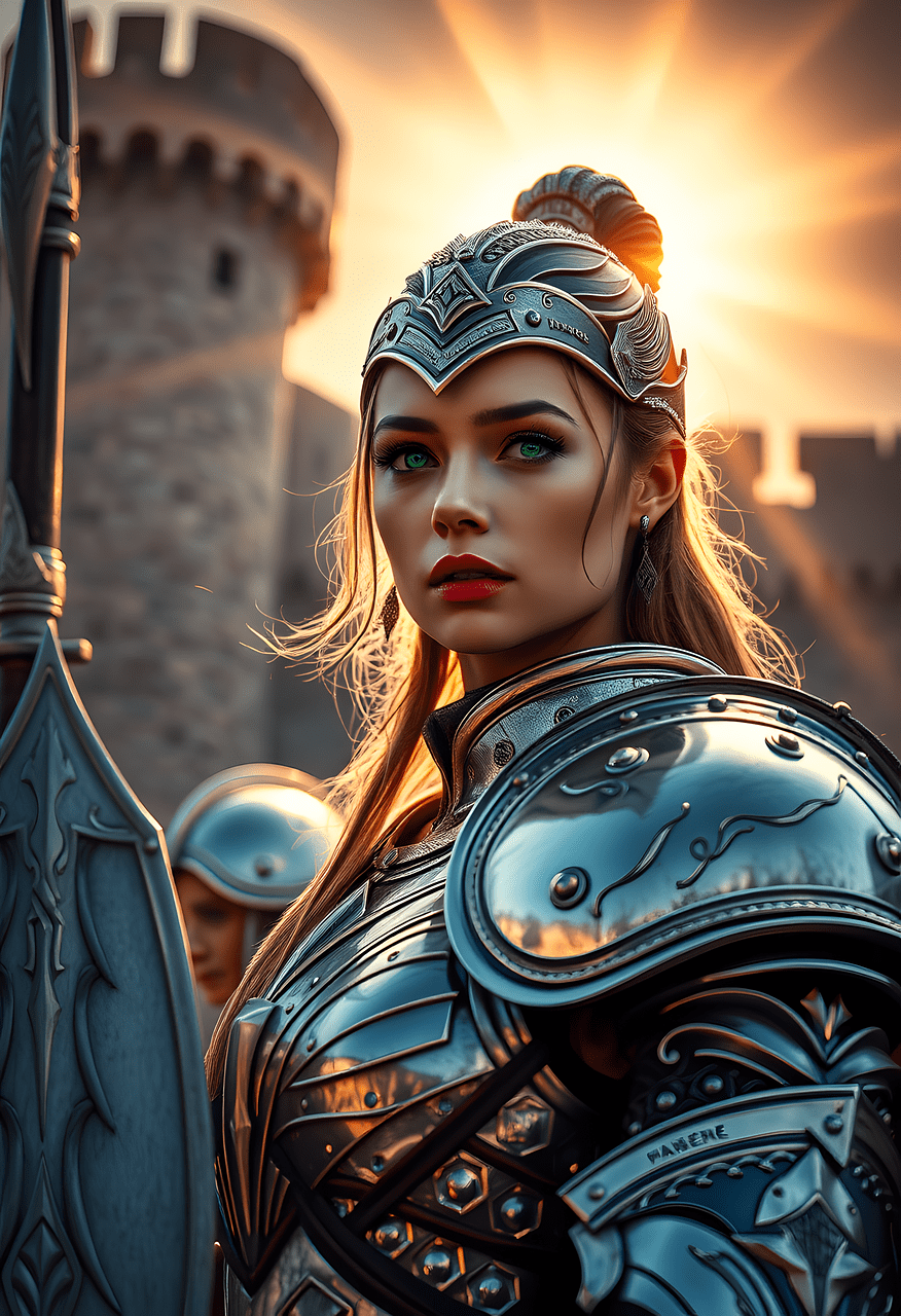 https://pixabay.com/illustrations/ai-generated-knight-woman-warrior-9121034/