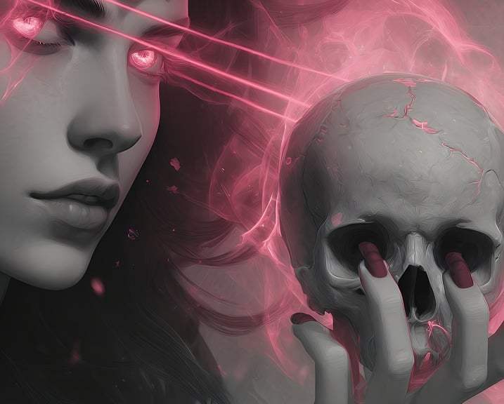 https://pixabay.com/illustrations/woman-skull-glowing-eyes-dark-9942553/