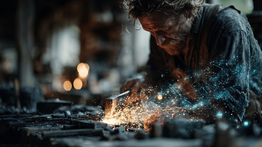 https://pixabay.com/illustrations/blacksmith-metal-sparks-forge-work-9956969/