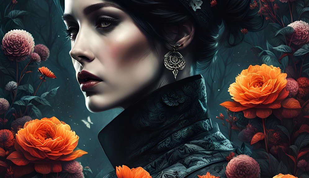 https://pixabay.com/illustrations/ai-generated-woman-bewitched-dark-8460067/