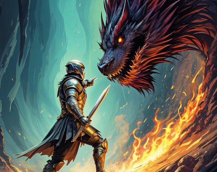 https://pixabay.com/illustrations/ai-generated-dragon-knight-9098842/