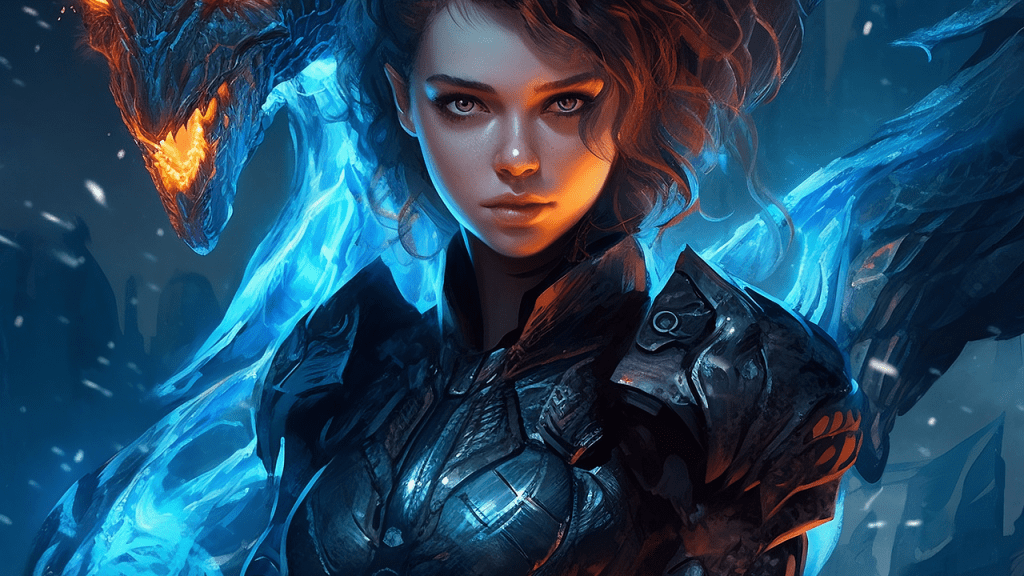 https://pixabay.com/illustrations/ai-generated-knight-woman-fantasy-8432863/