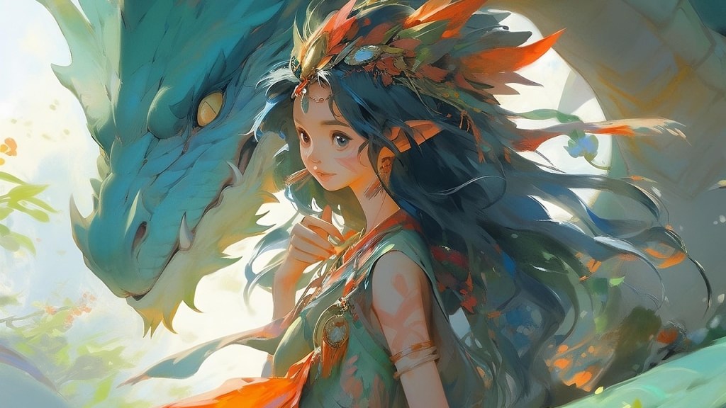 https://pixabay.com/illustrations/ai-generated-dragon-woman-mystic-8517875/