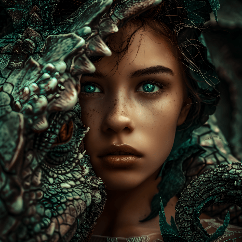 https://pixabay.com/illustrations/ai-generated-woman-dragon-nature-9149714/