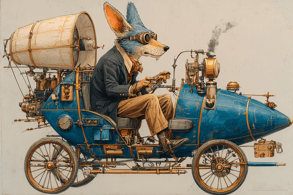 https://pixabay.com/illustrations/coyote-dog-fox-automobile-10086876/