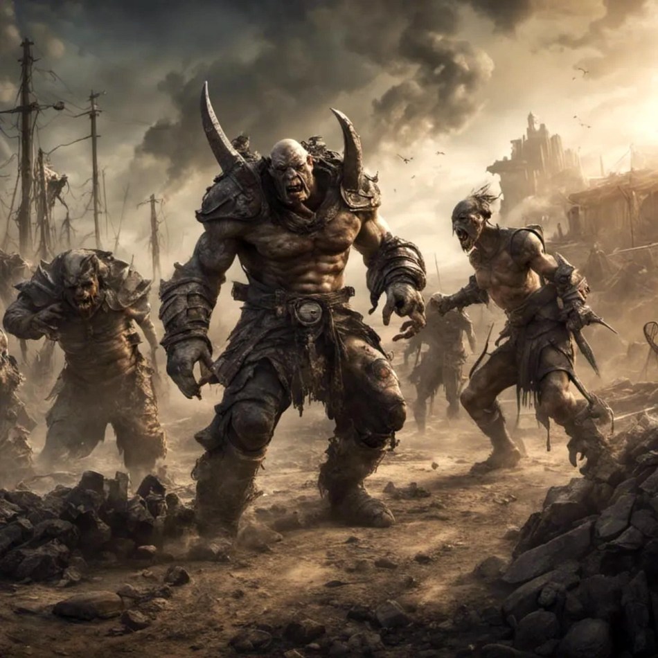 https://pixabay.com/illustrations/ai-generated-battlefield-orc-alien-8208479/