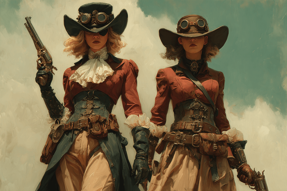 https://pixabay.com/illustrations/cowgirls-steampunk-western-hats-10026312/