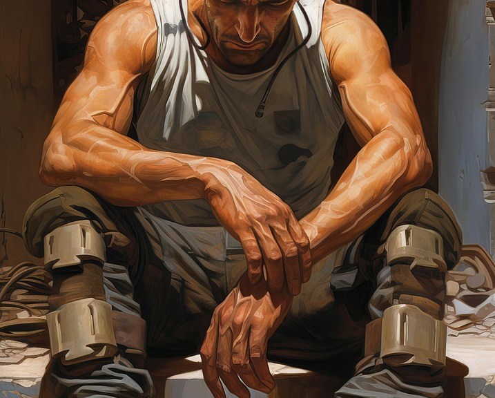 https://pixabay.com/illustrations/ai-generated-man-helmet-dystopia-8234275/