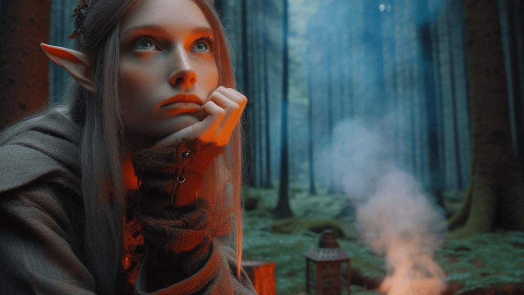 https://pixabay.com/illustrations/woman-elf-bonfire-magic-fantasia-8796717/